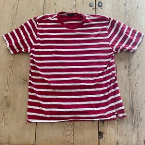 Brooks Brothers Red and White Striped Shirt Men’s large